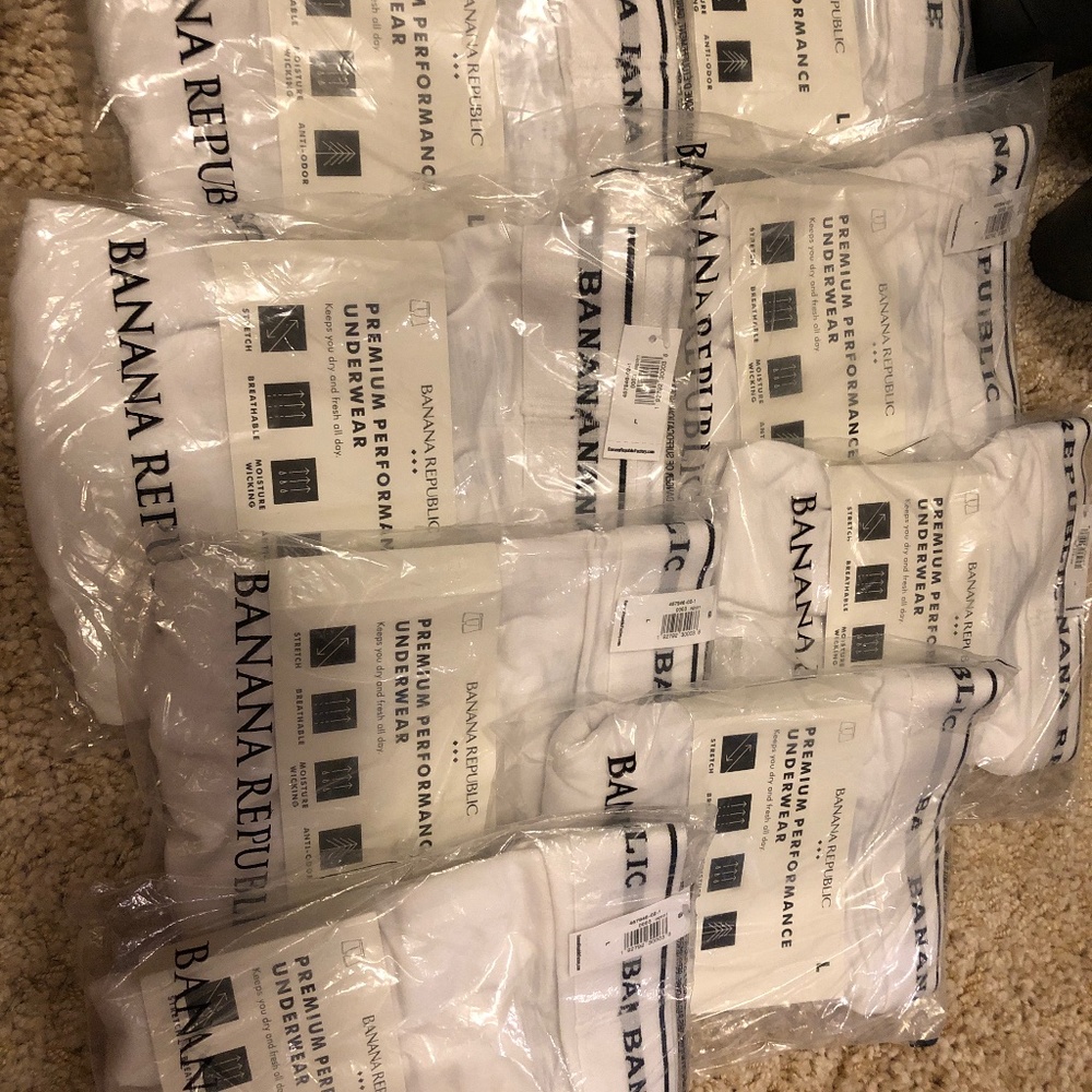 Men’s Banana republic factory performance underwear lot size L